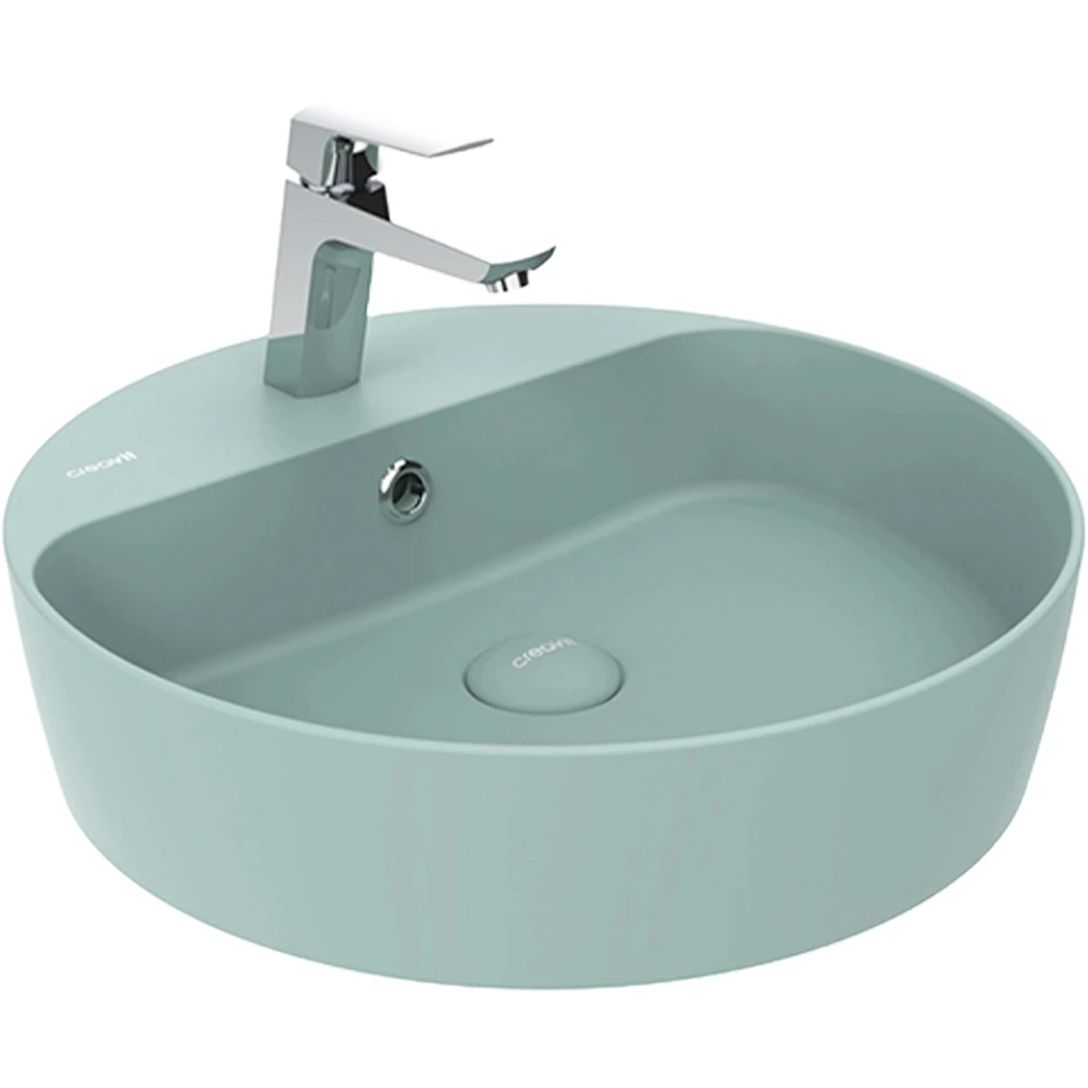 Creavit Loop 45 Cm Yuvarlak Nil Yeşili Çanak Lavabo - LP146