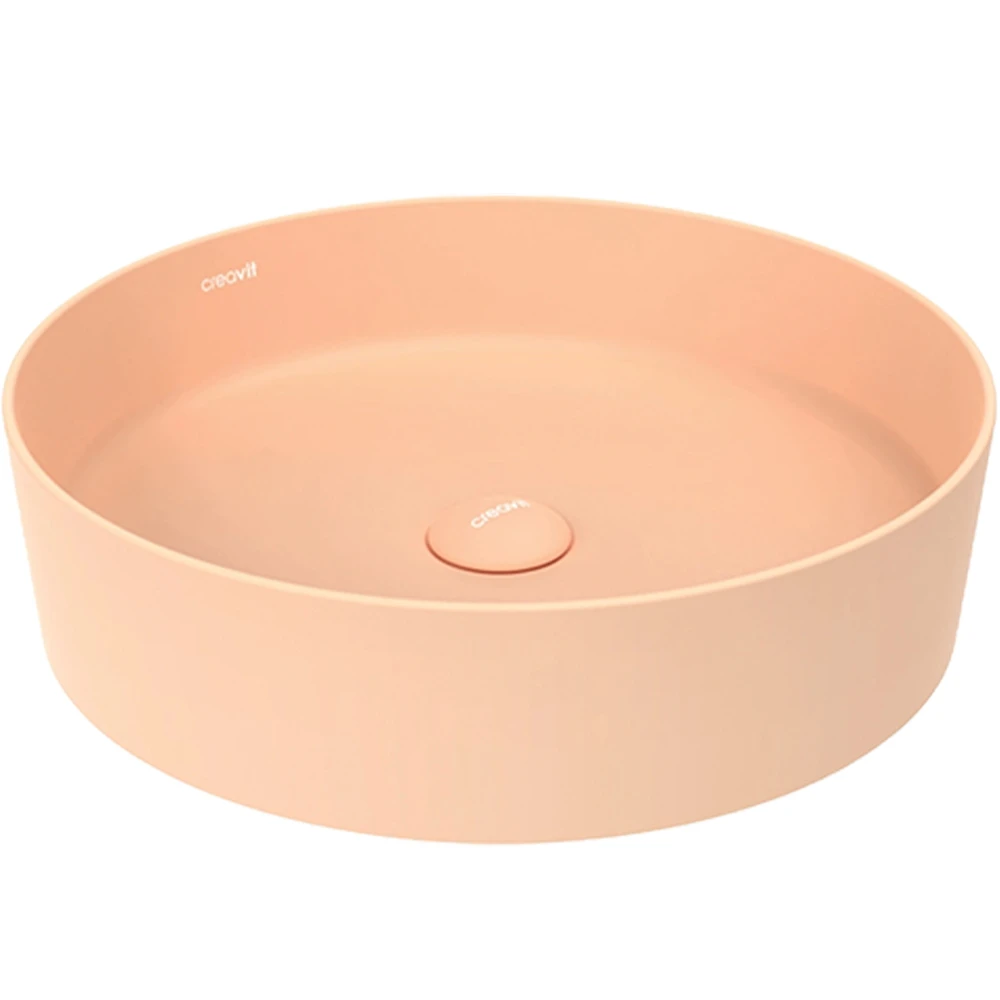 Creavit Loop 45 Cm Yuvarlak Şeftali Tüyü Çanak Lavabo - LP145