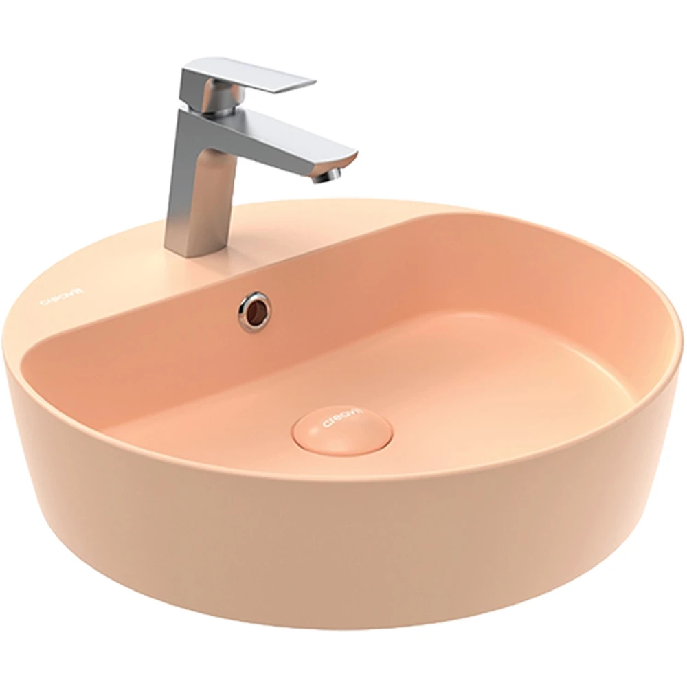 Creavit Loop 45 Cm Yuvarlak Şeftali Tüyü Çanak Lavabo - LP146