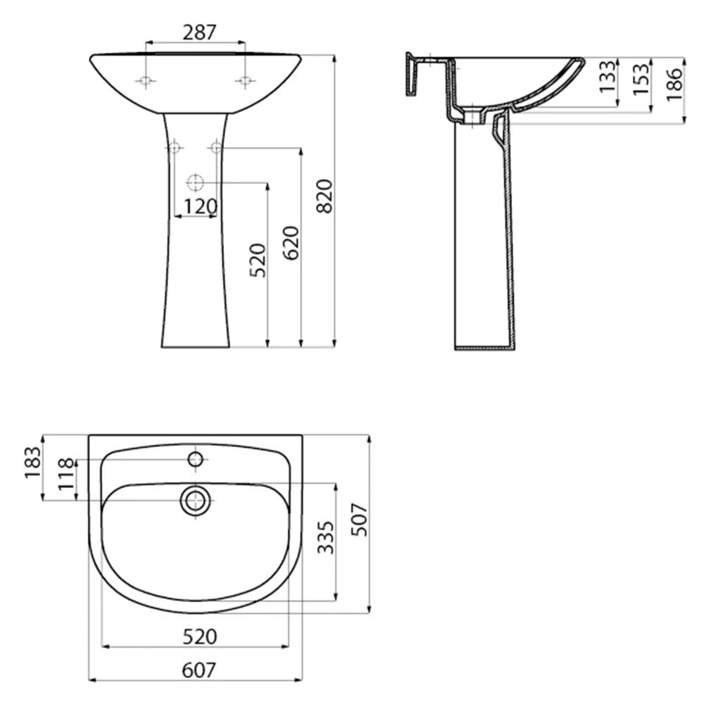 Creavit Pitta 60 Cm Lavabo 3