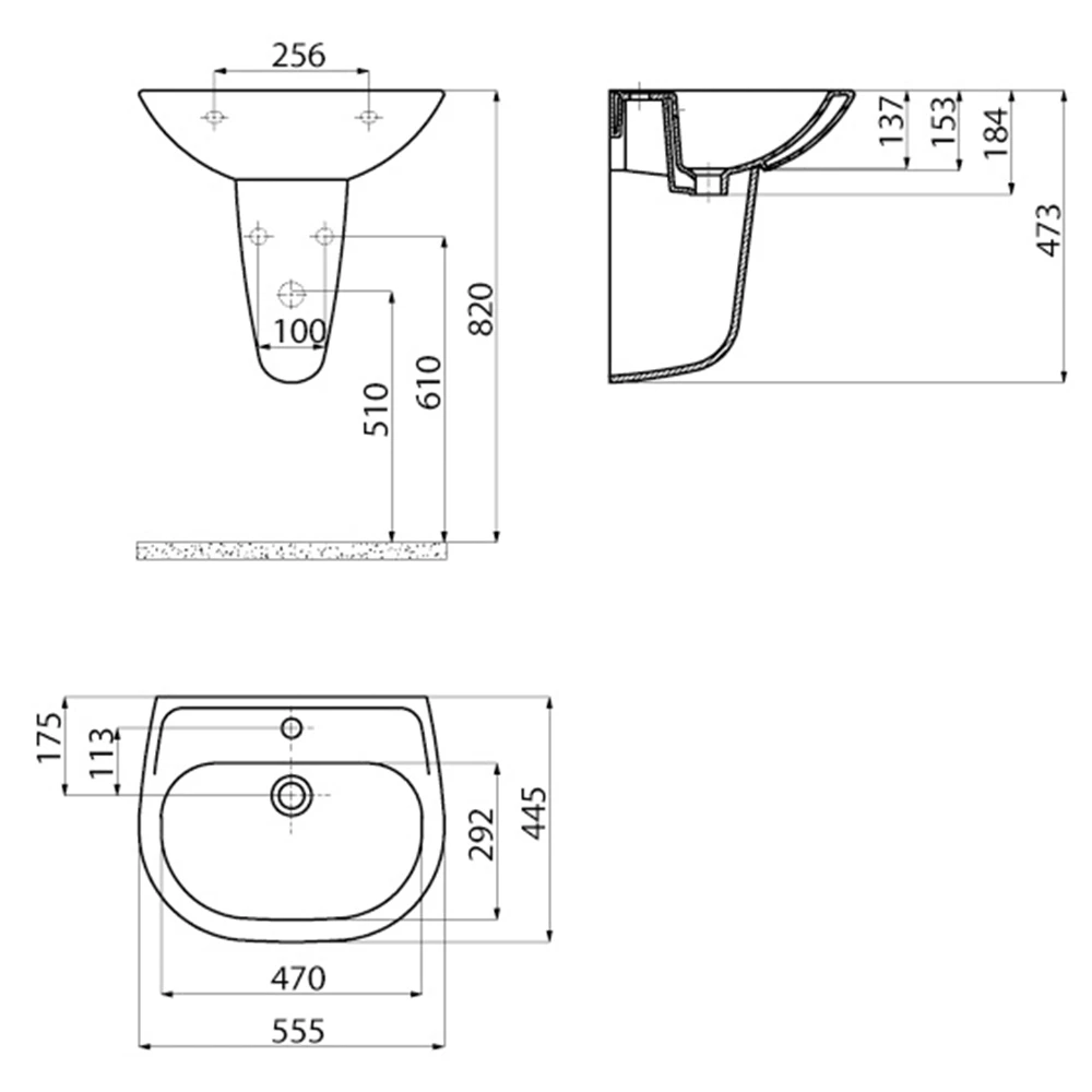 Creavit Sedef 55 Cm Lavabo 3