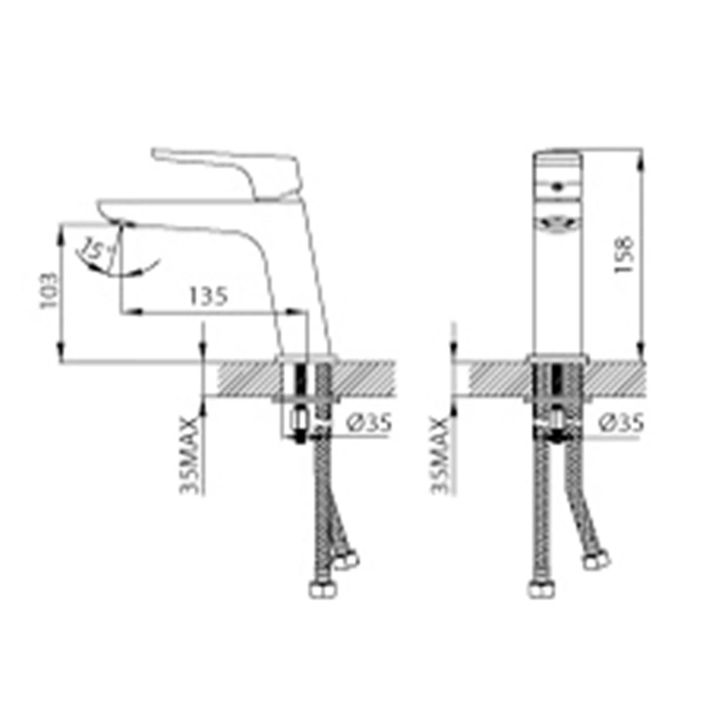 Creavit Slope Lavabo Bataryası 2