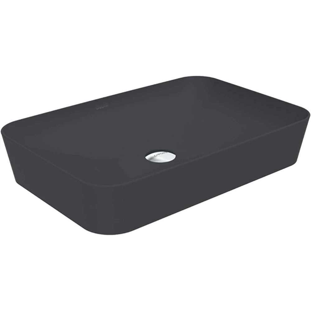 Creavit Ultra 60x40 Cm Dikdörtgen Mat Antrasit Çanak Lavabo