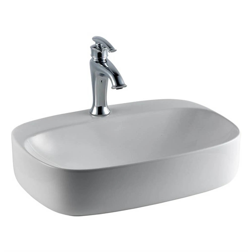 Lena E-2102 Beyaz Tezgah Üstü Lavabo