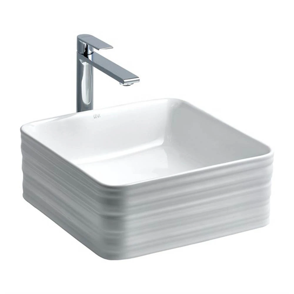 Lena E-2105 Beyaz Tezgah Üstü Lavabo