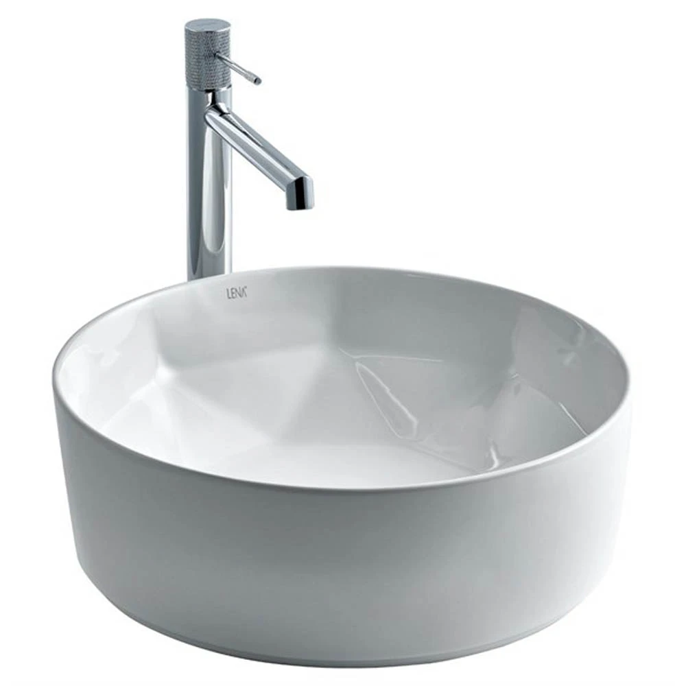 Lena E-2112 Beyaz Tezgah Üstü Lavabo