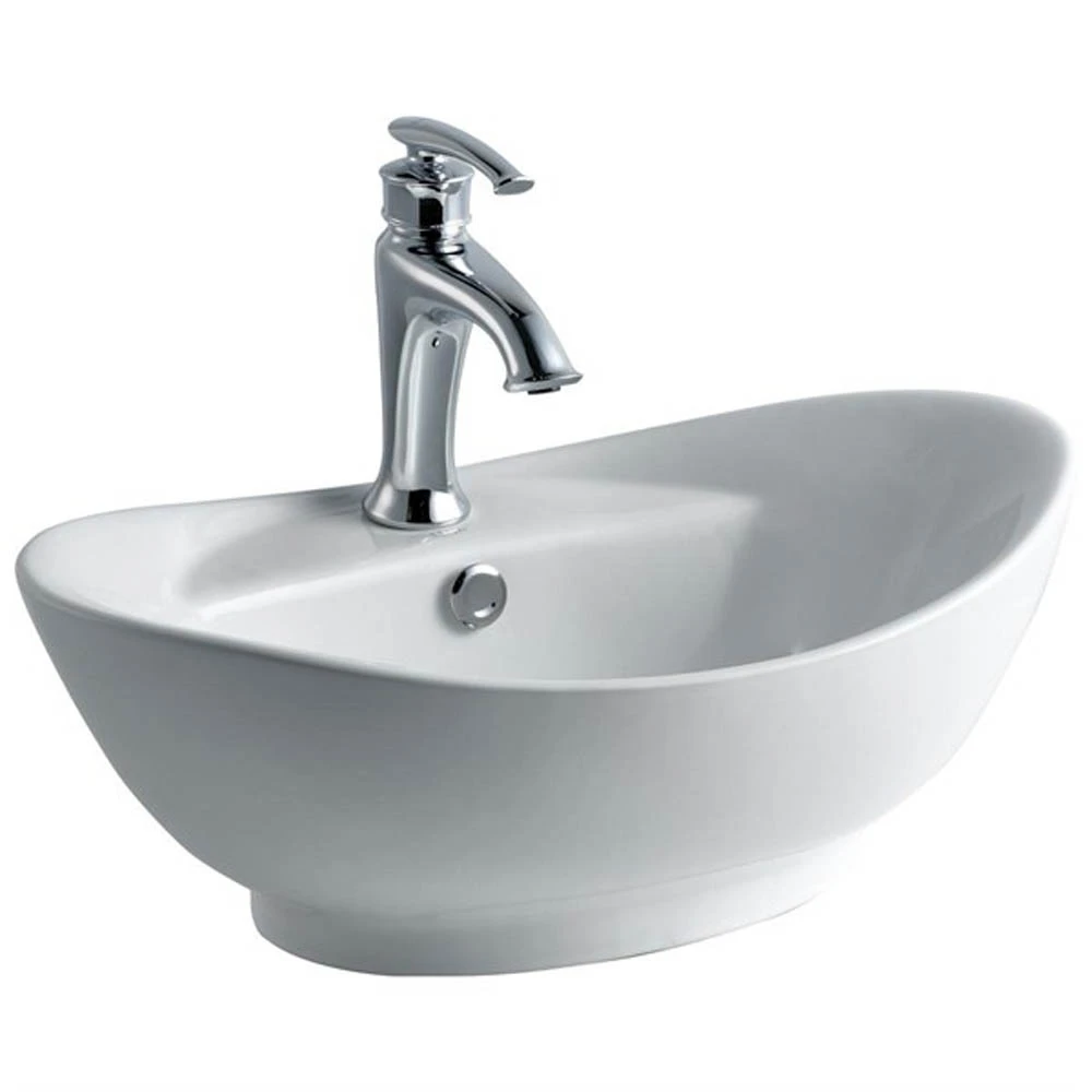 Lena E-5080 Beyaz Tezgah Üstü Lavabo
