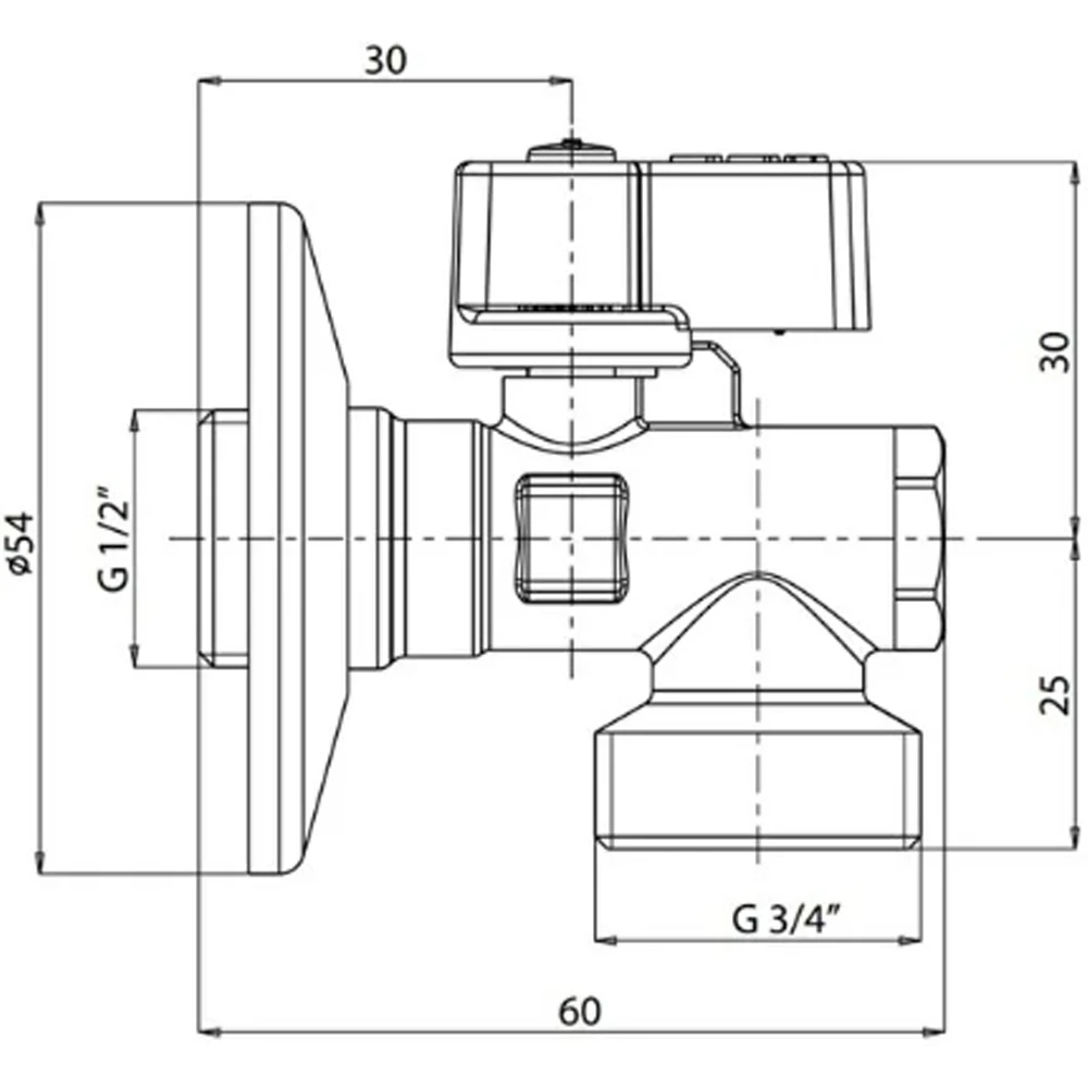 Eca 1/2-3/4 Filtreli Çamaşır-Bulaşık Makinası Musluğu - 602111059 2