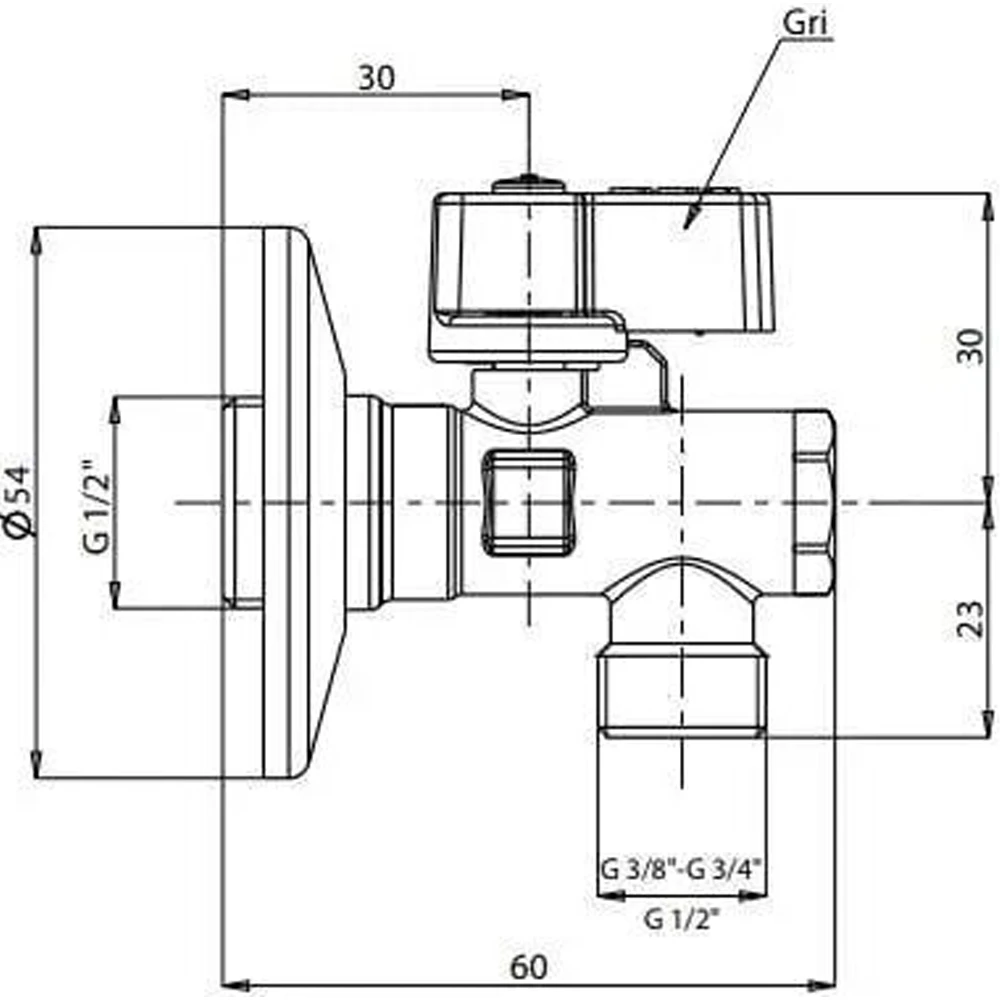Eca 1/2-3/8 Filtreli Ara Musluk - 602111156 2