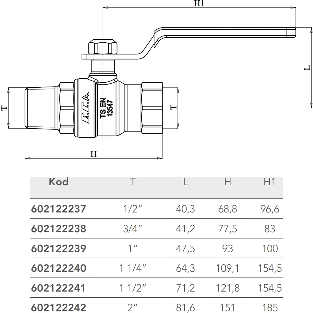 Eca 1 Endüstriyel Küresel Valf - 602122239 2