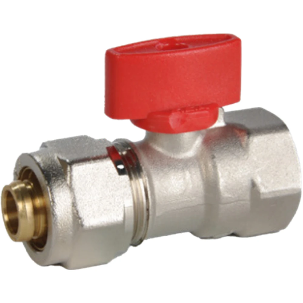 Eca 1/2 Kırmızı Volan Mini Küresel Valf - 102122031