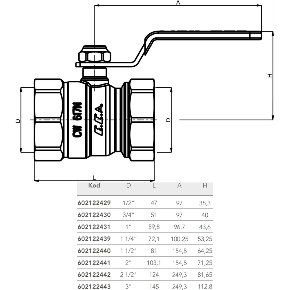 Eca 2 Küresel Valf - 602122441 2