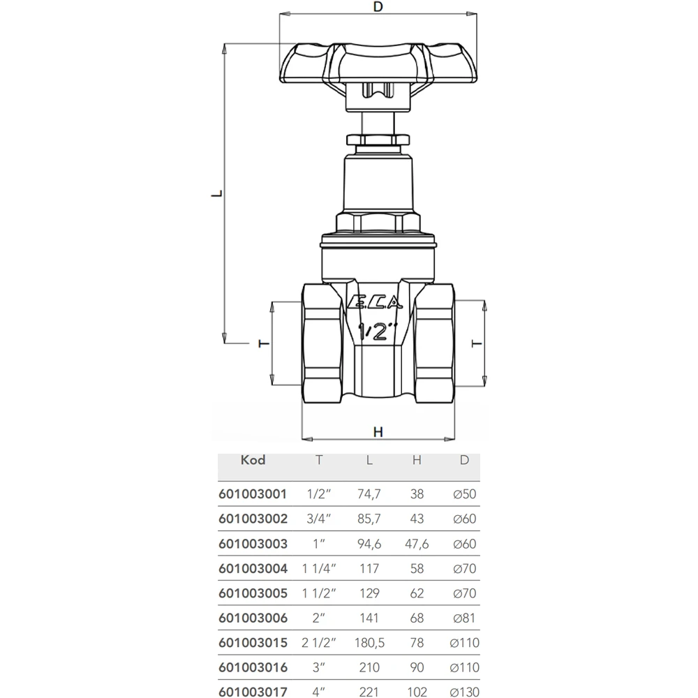 Eca 1 Şiber Valf - 601003003 2