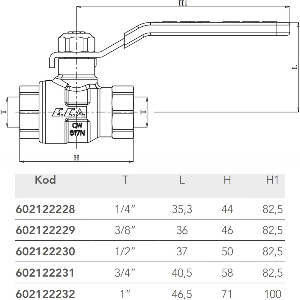 Eca 1 Endüstriyel Küresel Valf - 602122232 2