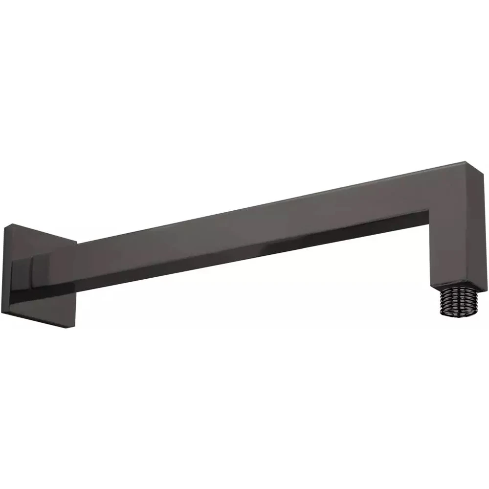 Eca 344 Mm Kare Duvardan Mat Antrasit Duş Başlığı Borusu - 102126699C5
