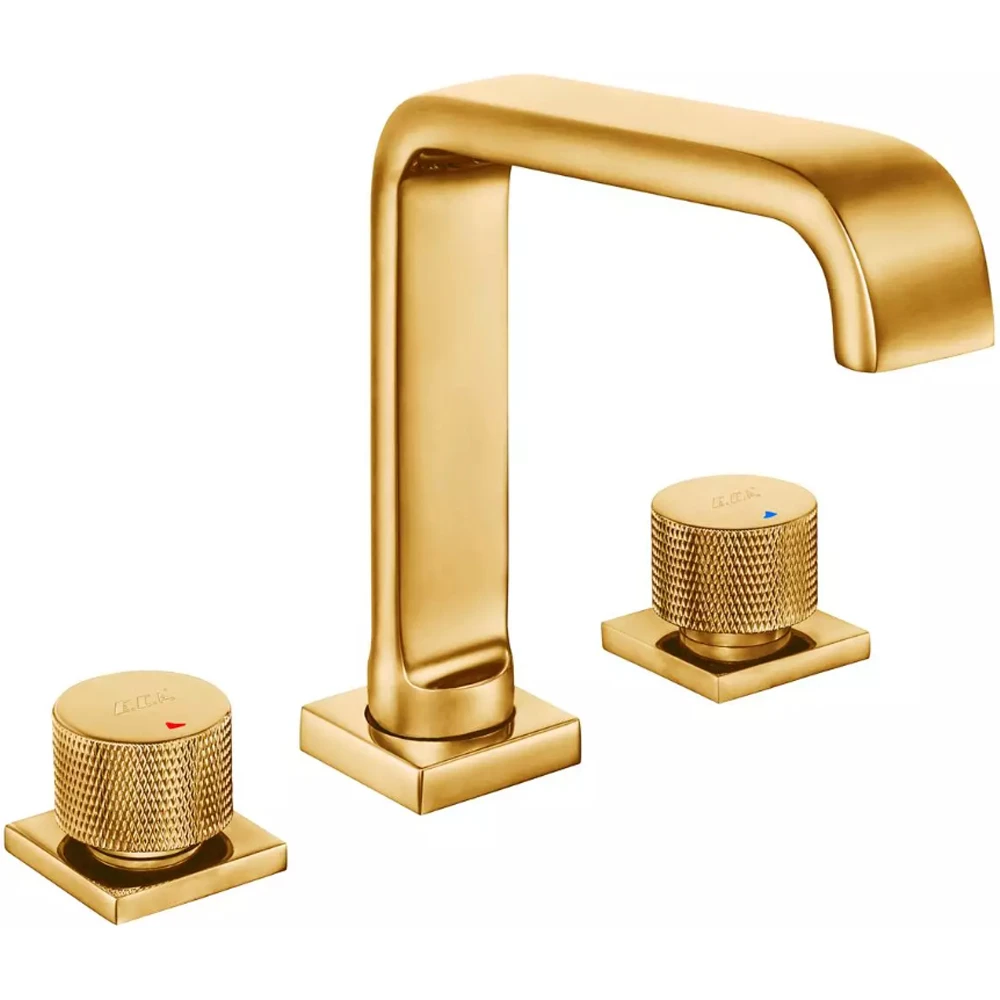 Eca Life 3 Delikli Tezgah Üstü Altın Ankastre Lavabo Bataryası - 102105777A1