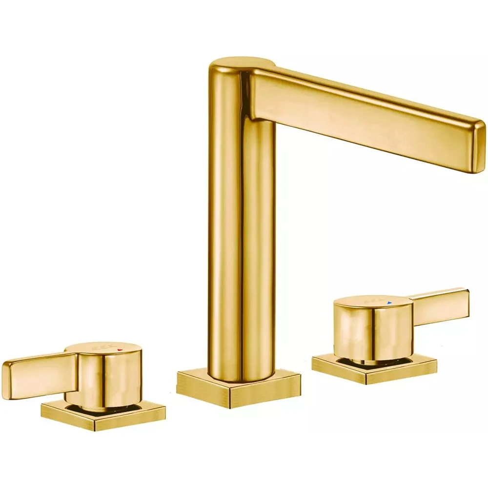 Eca Life 3 Delikli Tezgah Üstü Altın Ankastre Lavabo Bataryası - 102105779A1