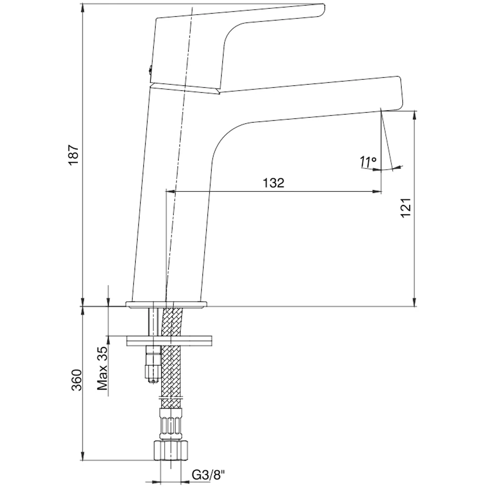 Eca Luna Altın Lavabo Bataryası - 102108940A1 2
