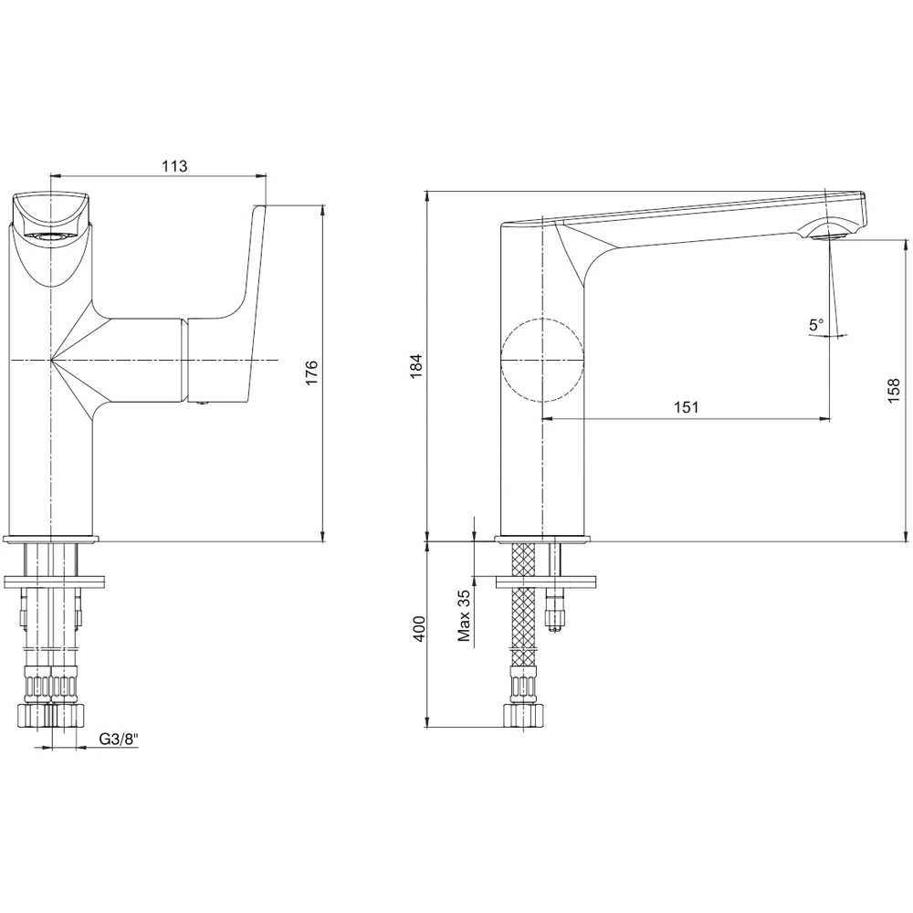 Eca Luna Altın Lavabo Bataryası - 102108955A1 2