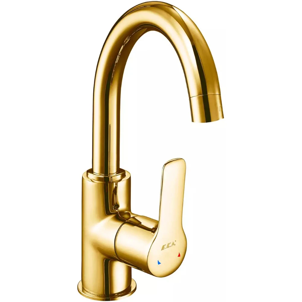 Eca Luna Kuğu Borulu Altın Lavabo Bataryası - 102108953A1