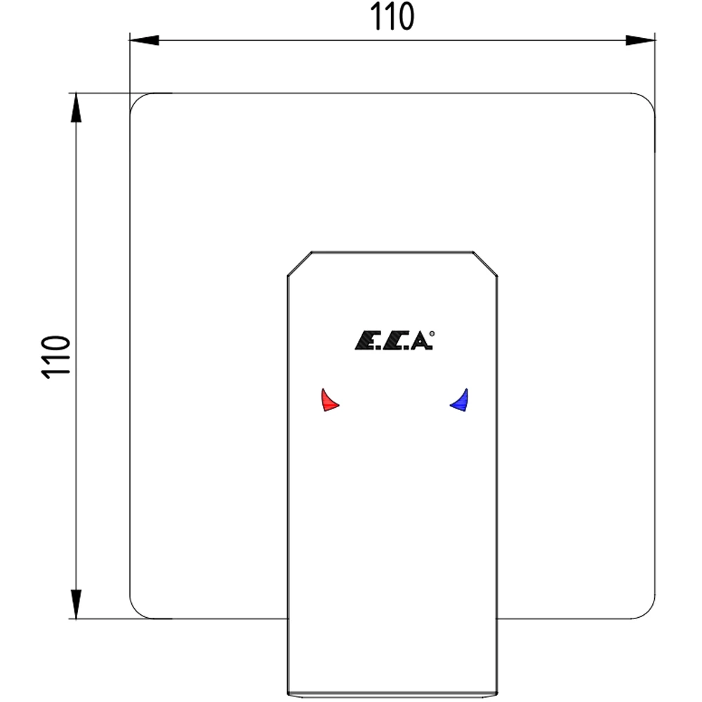 Eca Tiera Altın Ankastre Duş Bataryası - 102167105A1-K 2