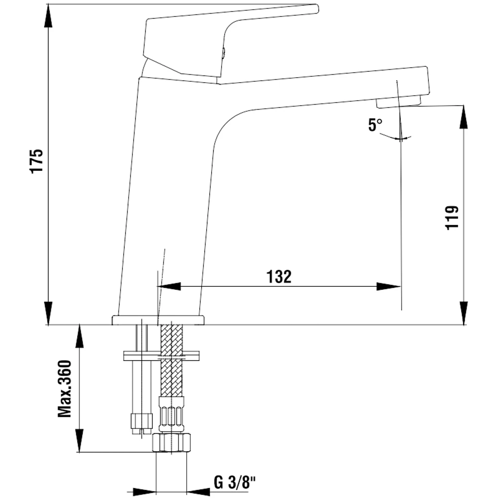 Eca Tiera Altın Lavabo Bataryası - 102108989A1 2