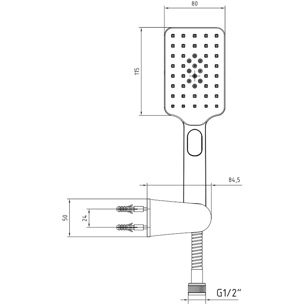 Eca Tiera Plus 3 Fonksiyonlu Mafsallı Altın El Duşu Takımı - 102117400A1 2