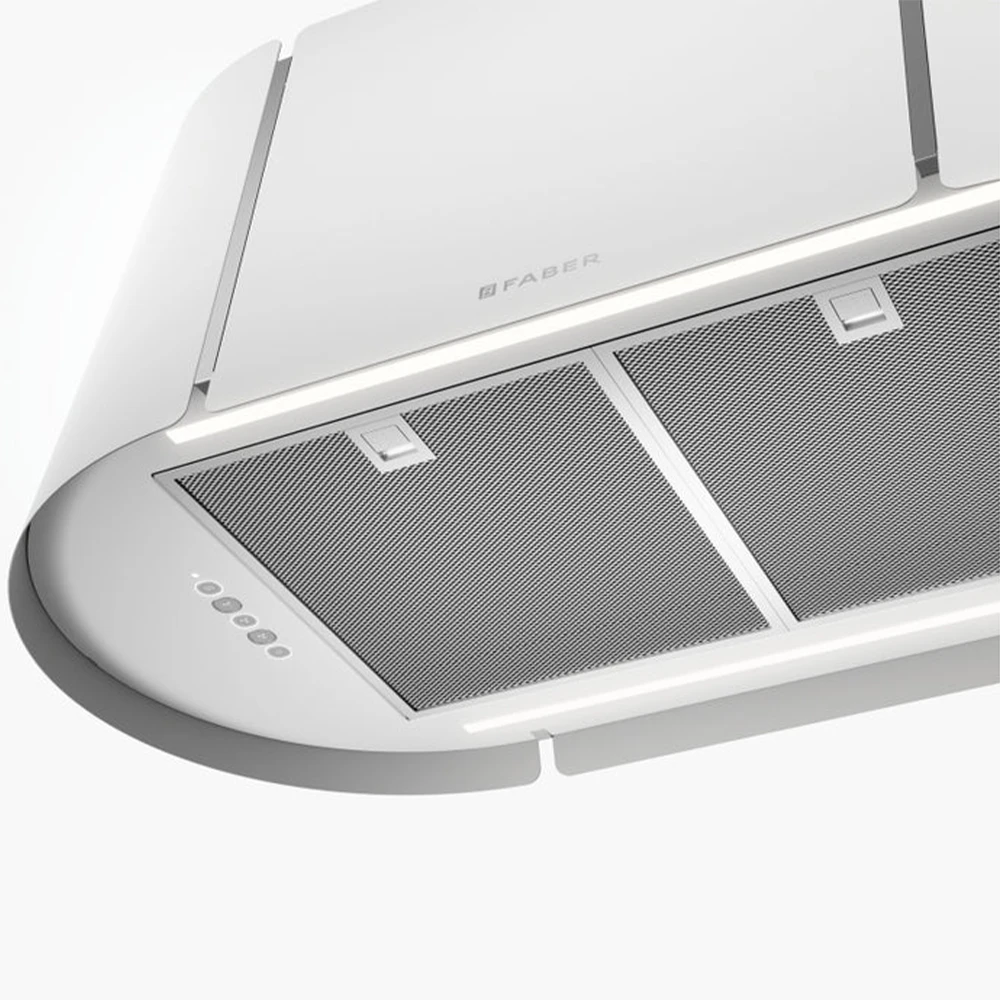 Faber Beat XL WH Matt F80 Mat Beyaz Ada Davlumbaz 2