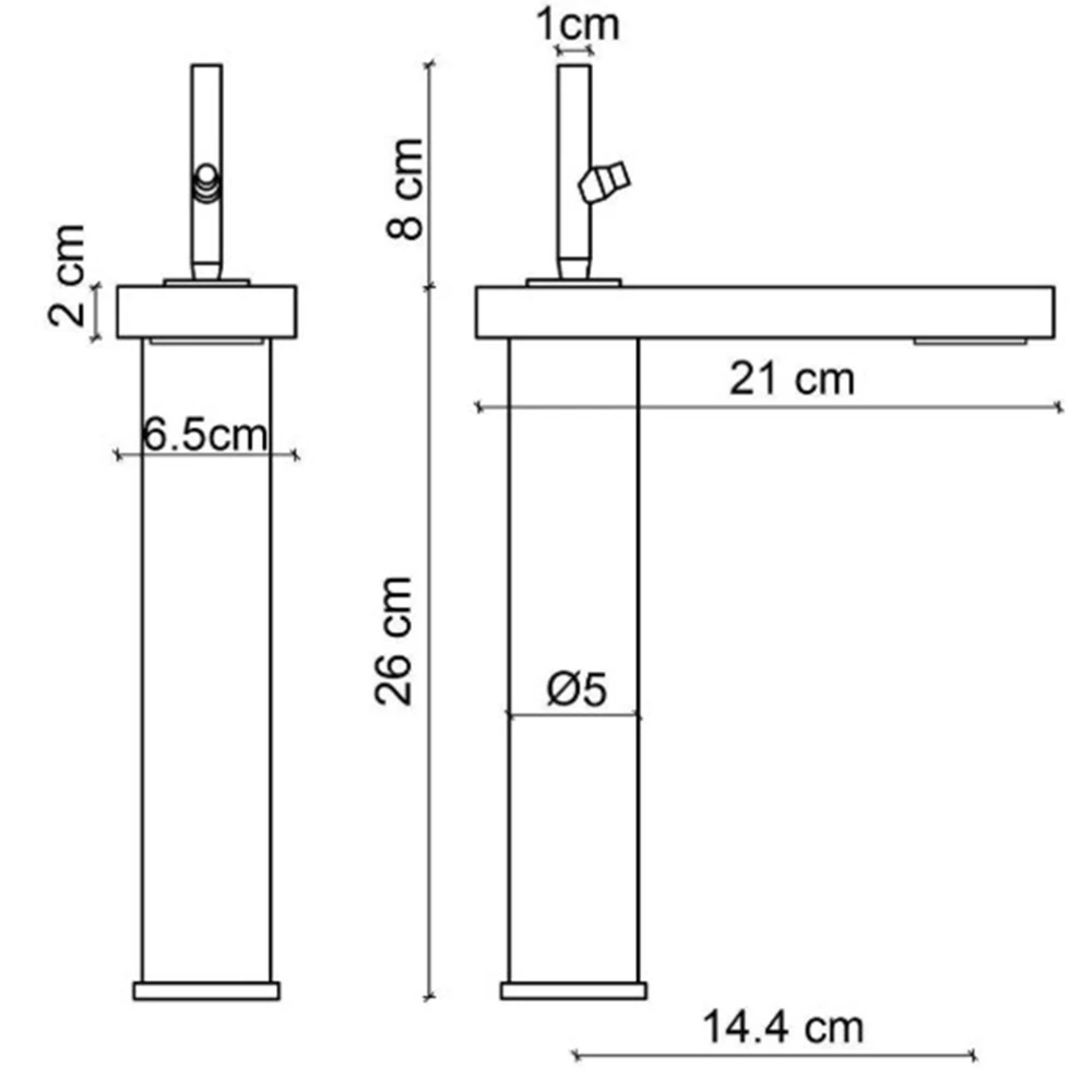 Fontana FA-8021 Yüksek Lavabo Bataryası 2