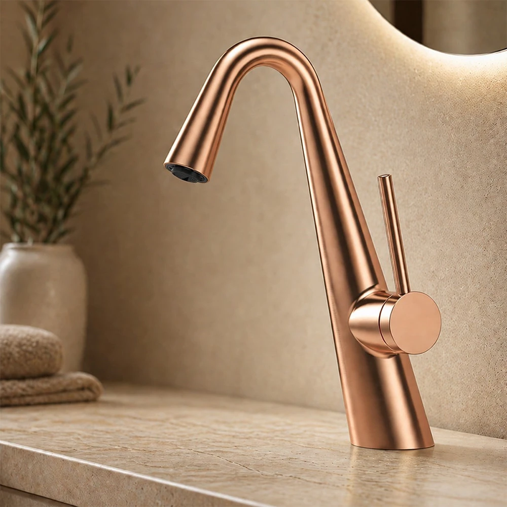 Fontana FG-4513 Rose Gold Lavabo Bataryası 2