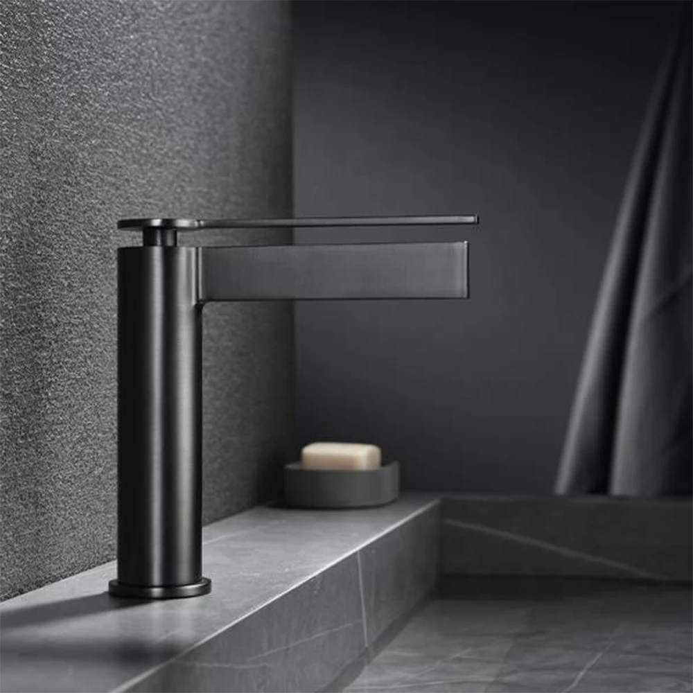 Fontana FJ-6015 Mat Siyah Lavabo Bataryası 2