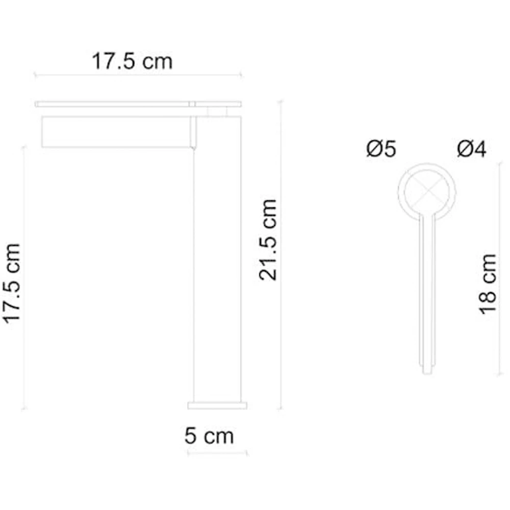Fontana FJ-6023F Rose Gold Yüksek Lavabo Bataryası 2