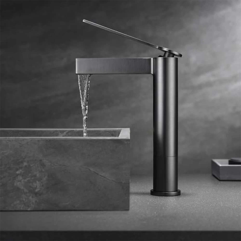 Fontana FJ-6027 Mat Füme Yüksek Lavabo Bataryası 2