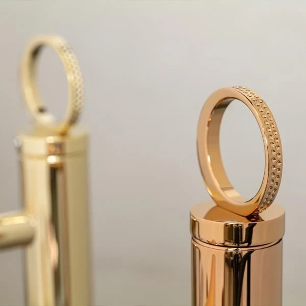 Fontana FK-4023 Parlak Rose Gold Yüksek Lavabo Bataryası 3