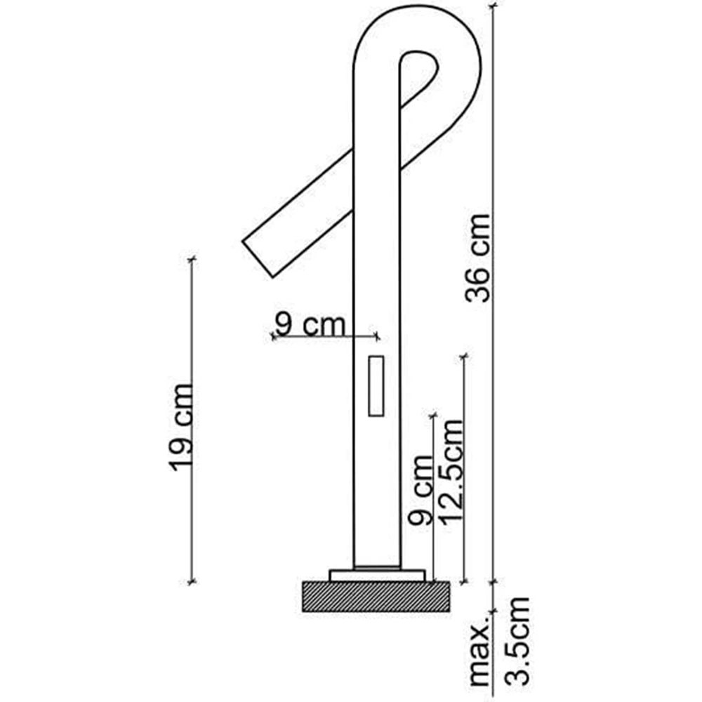Fontana FK-6125 Mat Siyah Yüksek Lavabo Bataryası 3