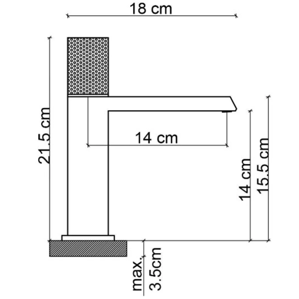 Fontana FK-9115 Mat Siyah Lavabo Bataryası 2