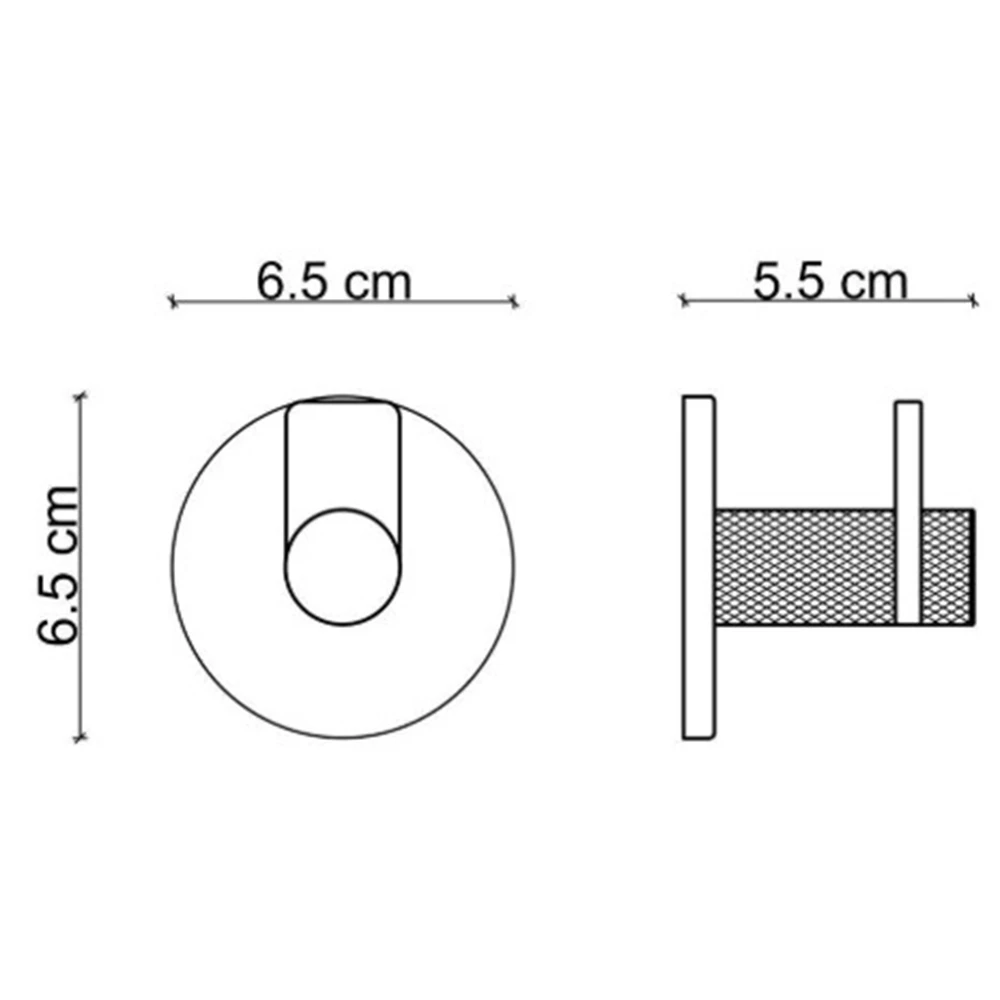Fontana FY-90101 Mat Krom-Siyah Askı 2