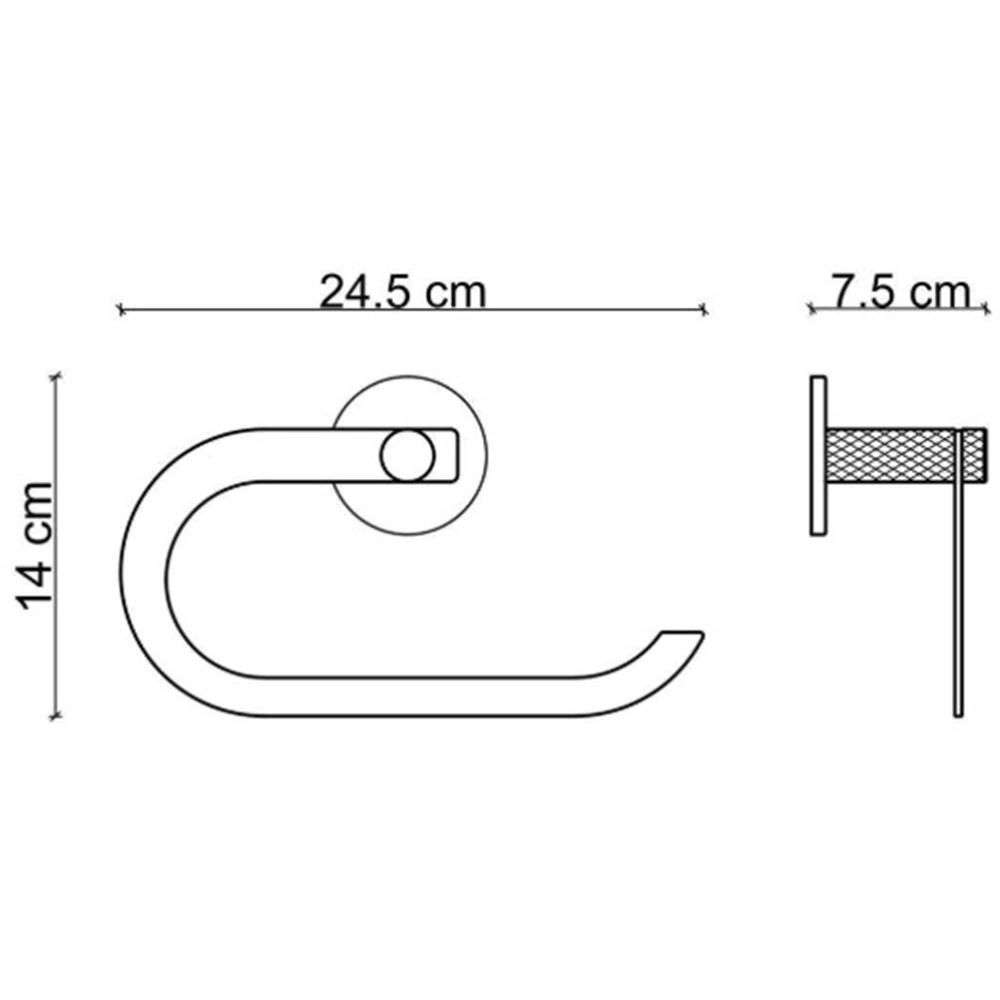 Fontana FY-90105 Mat Krom-Siyah Havluluk 2