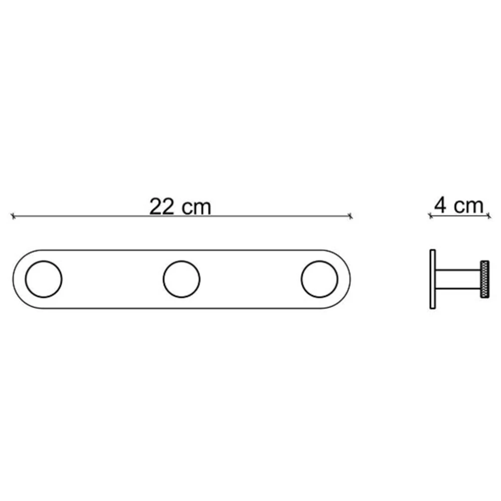 Fontana FY-90109 Mat Krom-Siyah Askı 2