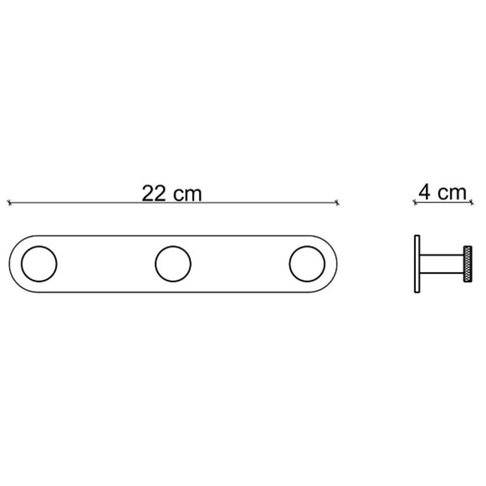 Fontana FY-90209 Mat Altın-Siyah Askı 2