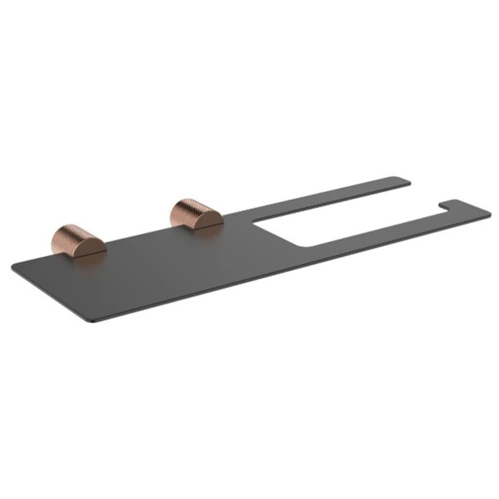 Fontana FY-90303 Mat Rose-Siyah Tuvalet Kağıtlığı