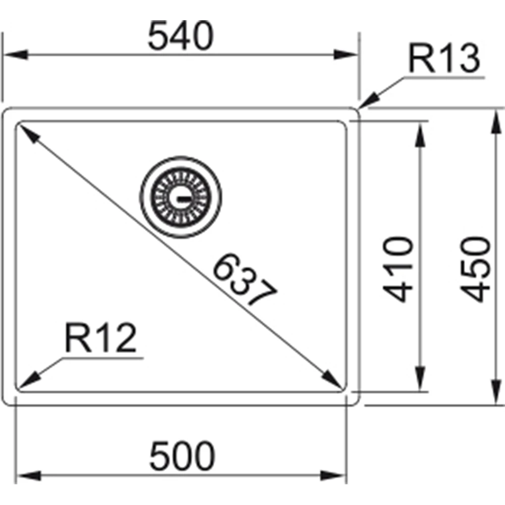 Franke Box Bxx 210/110-50 Tek Gözlü Damlalıksız Çelik Evye 2