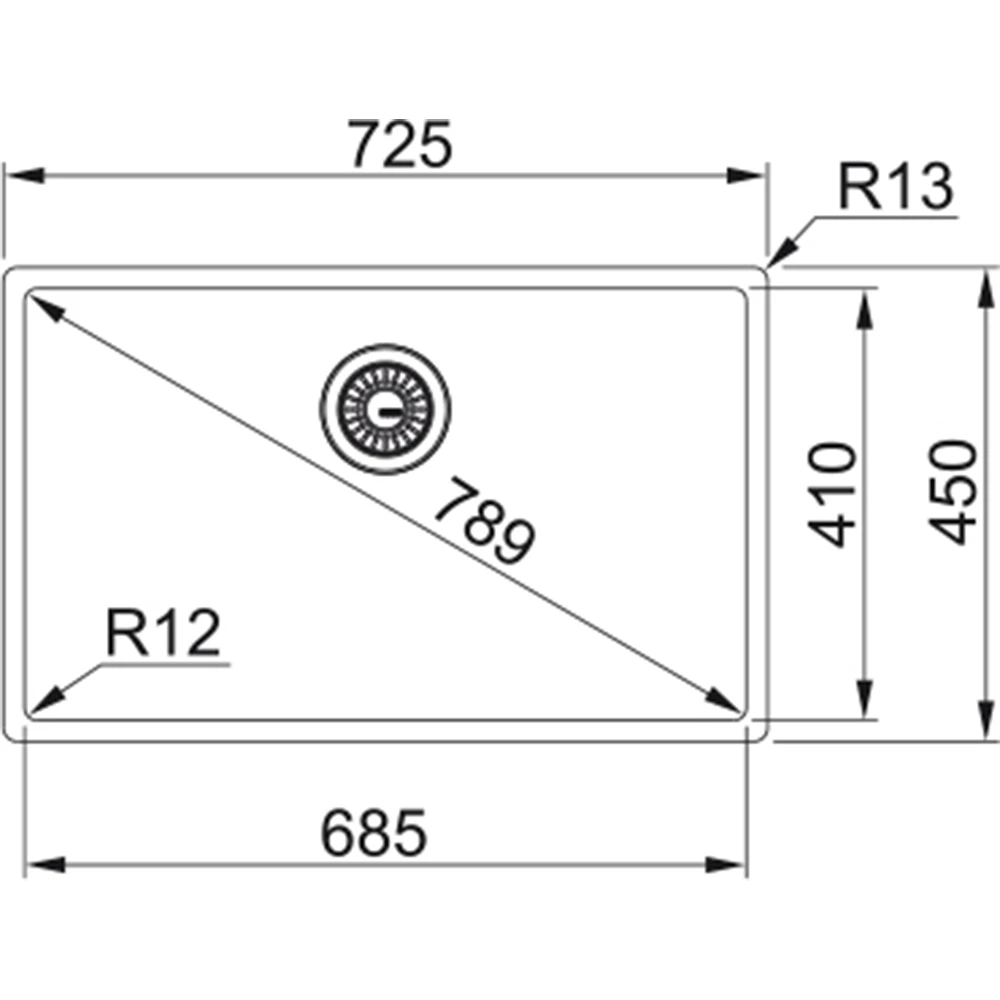 Franke Box Bxx 210/110-68 Tek Gözlü Damlalıksız Çelik Evye 2