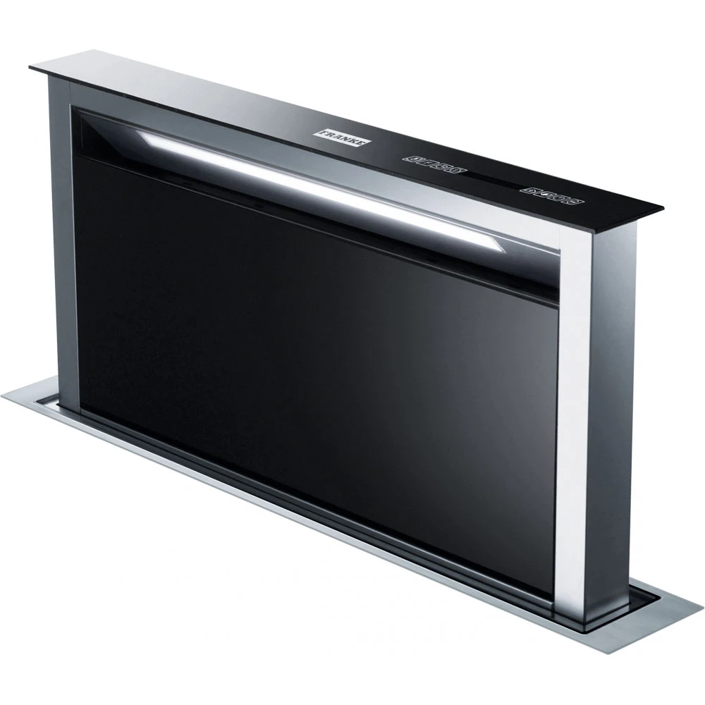 Franke FDW 908 IB XS Siyah Cam-Inox 90 Cm Tezgahaltı Davlumbaz