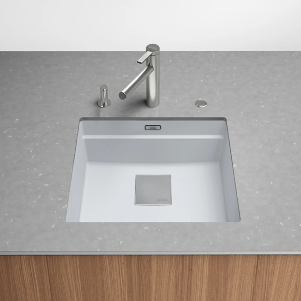 Franke Kubus 2 KNG 110-52 Bianco Granit Eviye 2