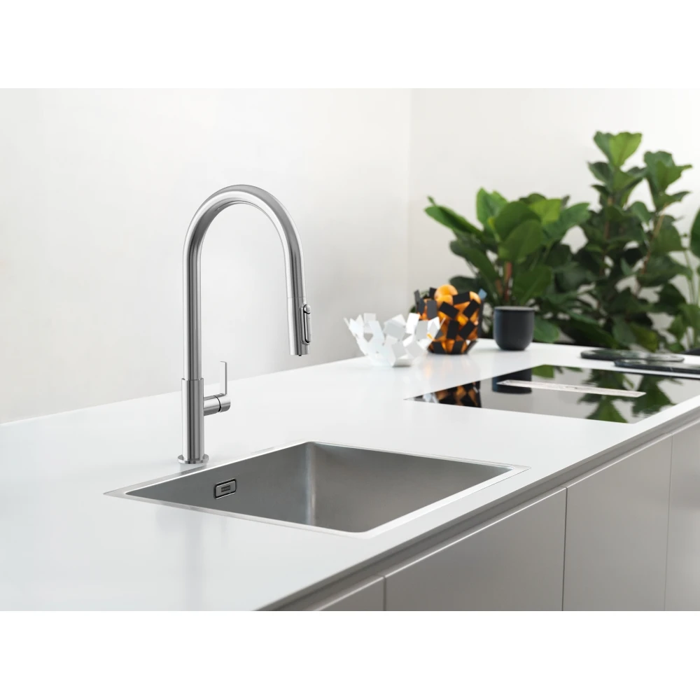 Franke Maris Slim Clear Water Su Arıtma Filtreli Spiralli Eviye Armatürü 2