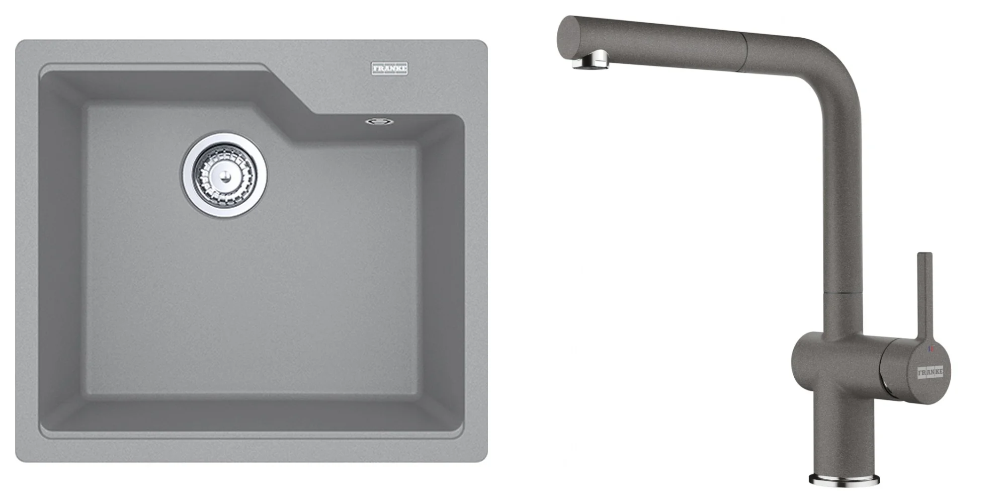 Franke Urban 610-56 Stone Grey Eviye Batarya Seti