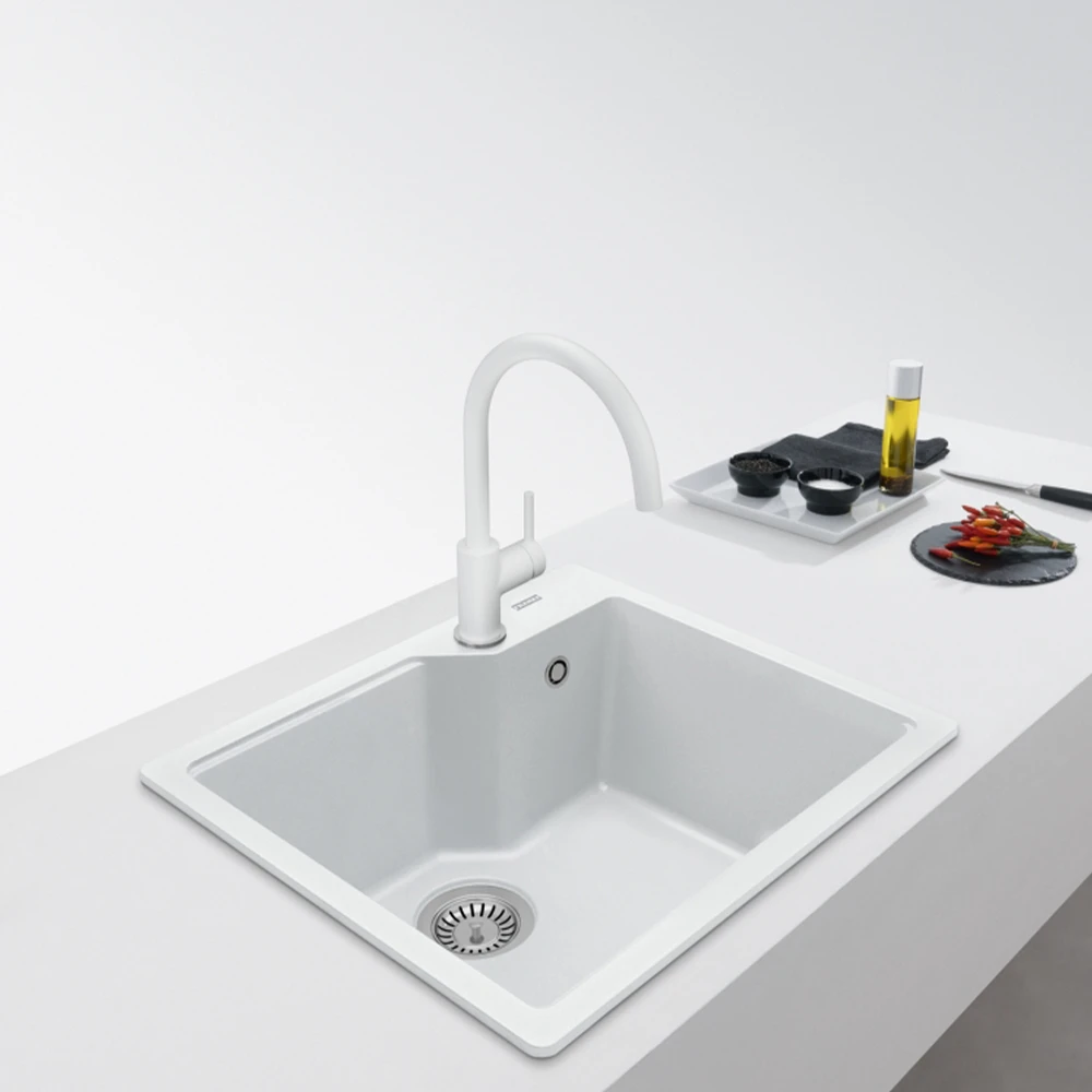 Franke Urban Ubg 610-56 Bianco Granit Eviye 2