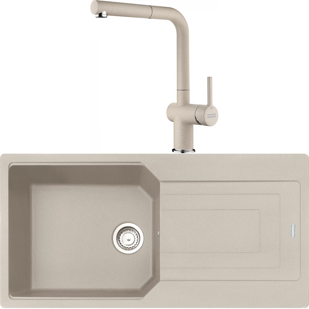 Franke Urban Ubg 611-100 Granit Eviye + Active Plus Doccia 2.0 Armatür (Sahara)