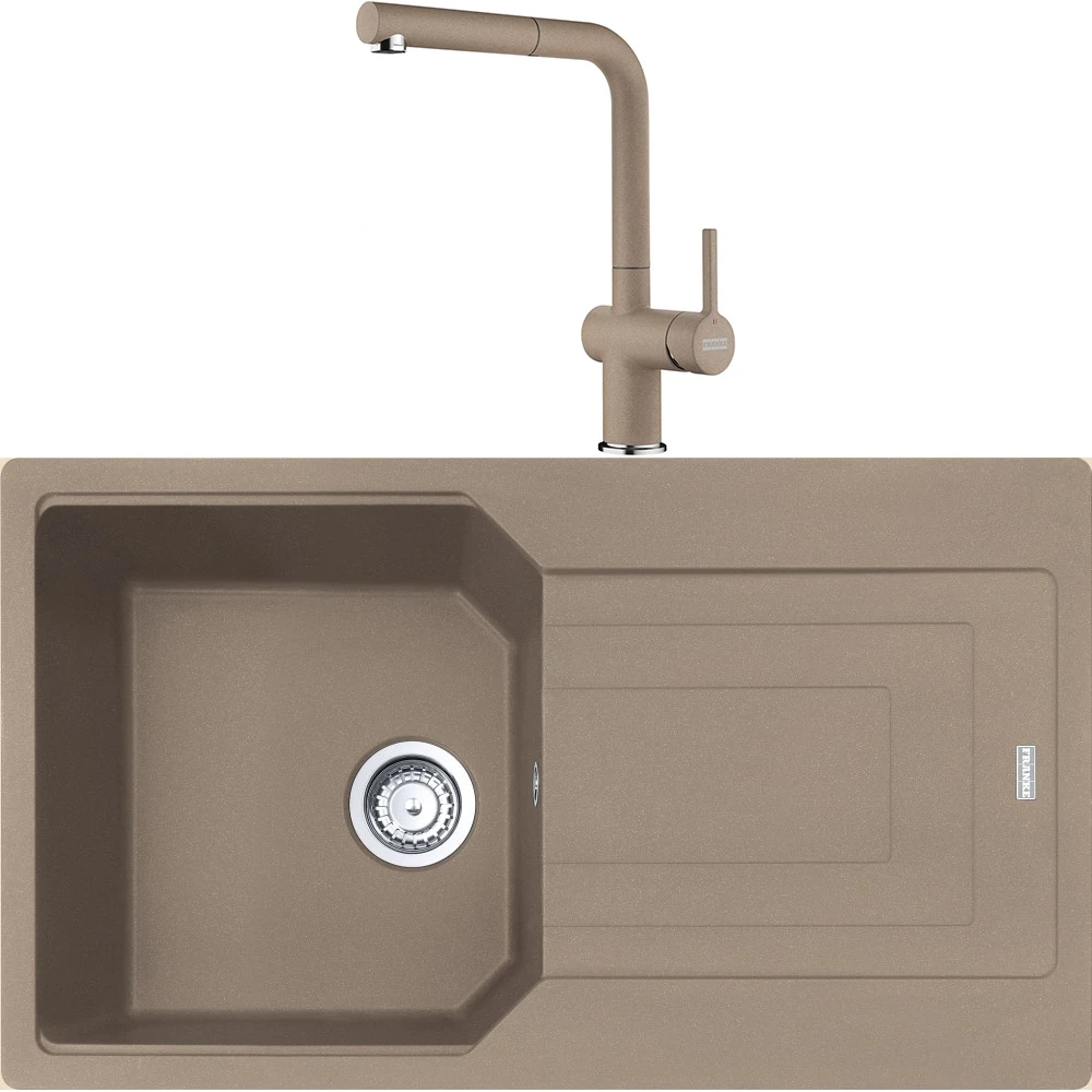 Franke Urban Ubg 611-86 Granit Eviye + Active Plus Doccia 2.0 Armatür (Oyster)